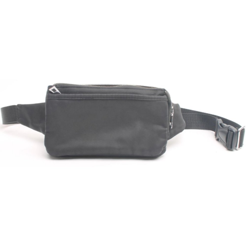 Black Nylon Crossbody Chest Bag Wallet Travel
